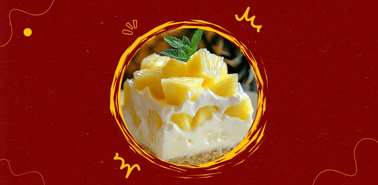 Pineapple Cream Cheesecake Bars Recipe