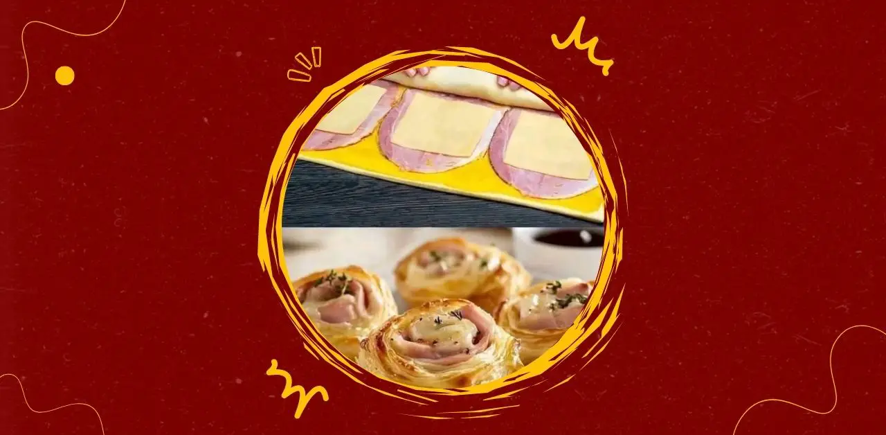 Ham & Cheese Puff Pastry Spirals Recipe