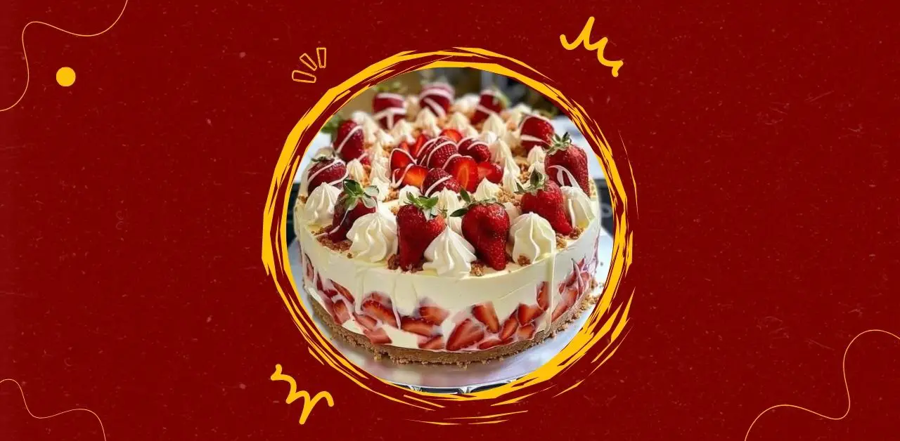 Strawberry Cream Celebration Cake Recipe
