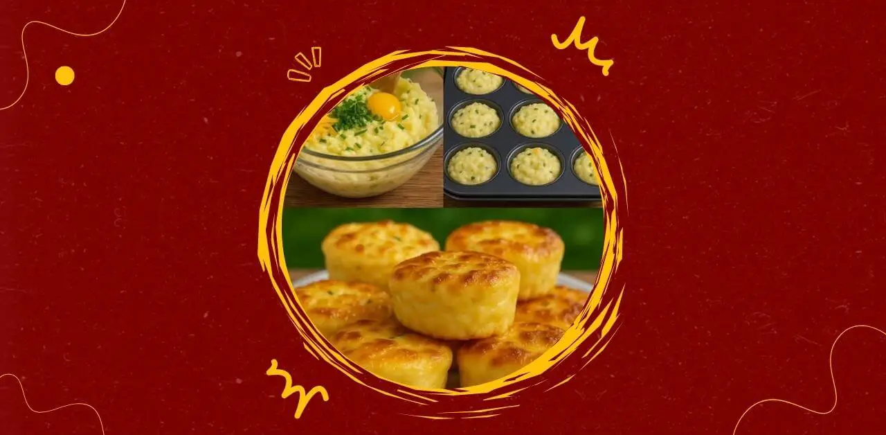 Savory Potato & Cheese Muffin Bites Recipe