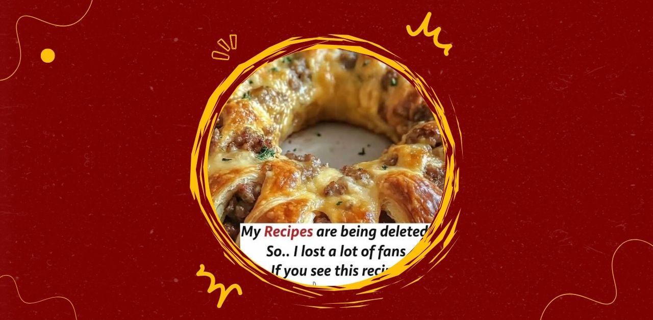 Golden Meat & Cheese Crescent Ring Recipe