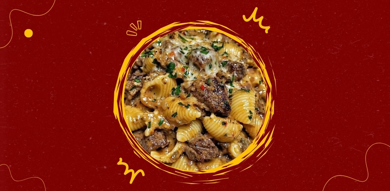 Creamy Beef Shell Pasta Supreme
