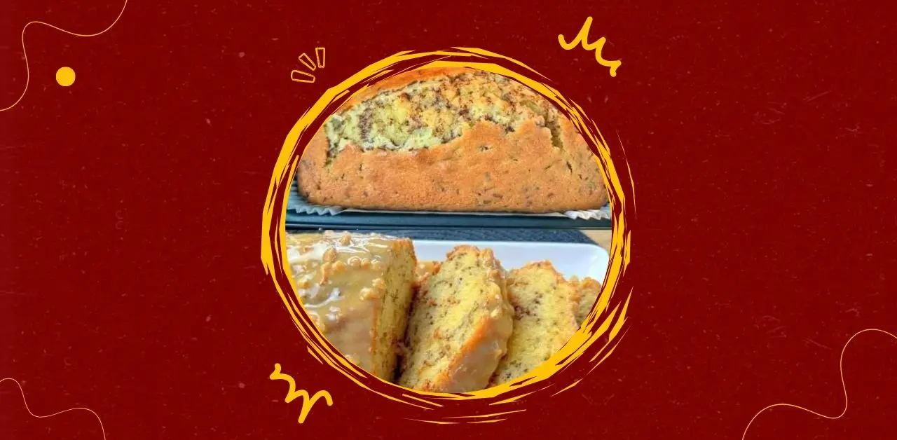 Caramel Glazed Banana Nut Loaf Recipe