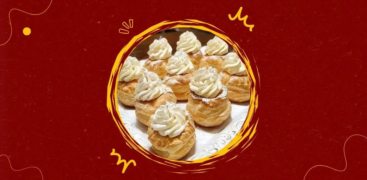 Golden Cream Puffs with Vanilla Whipped Filling Recipe