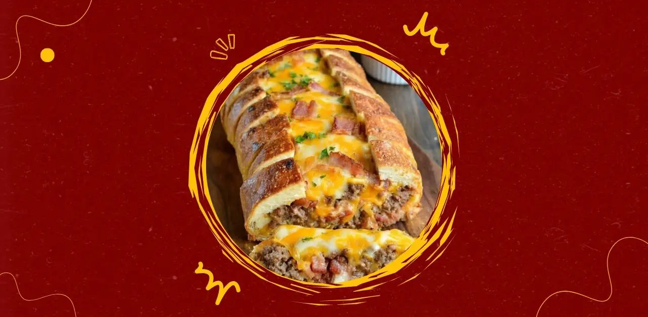 Stuffed Cheesy Meat Bread Loaf Recipe