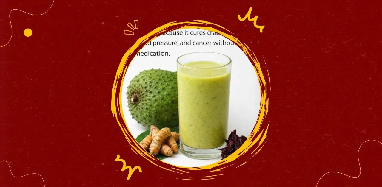 Soursop Turmeric Hibiscus Wellness Smoothie Recipe