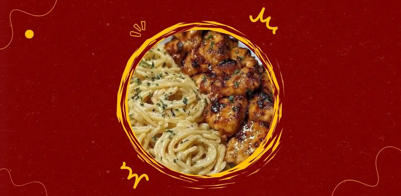 Creamy Pasta with Glazed Chicken Recipe