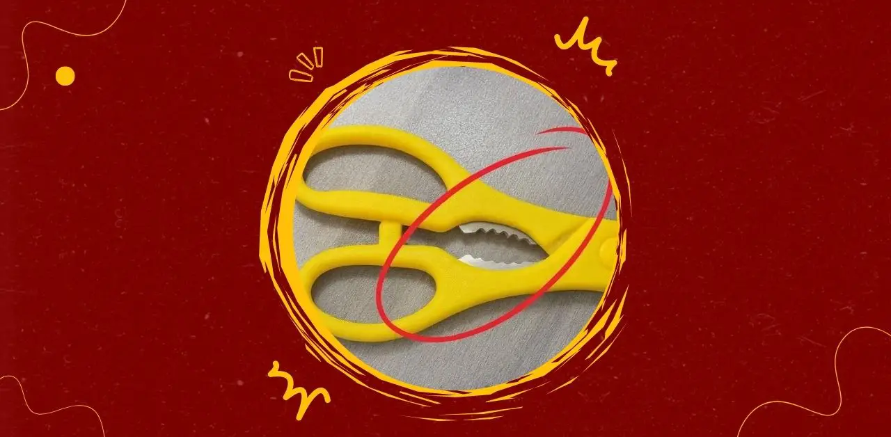 Kitchen Scissors with Serrated Grip