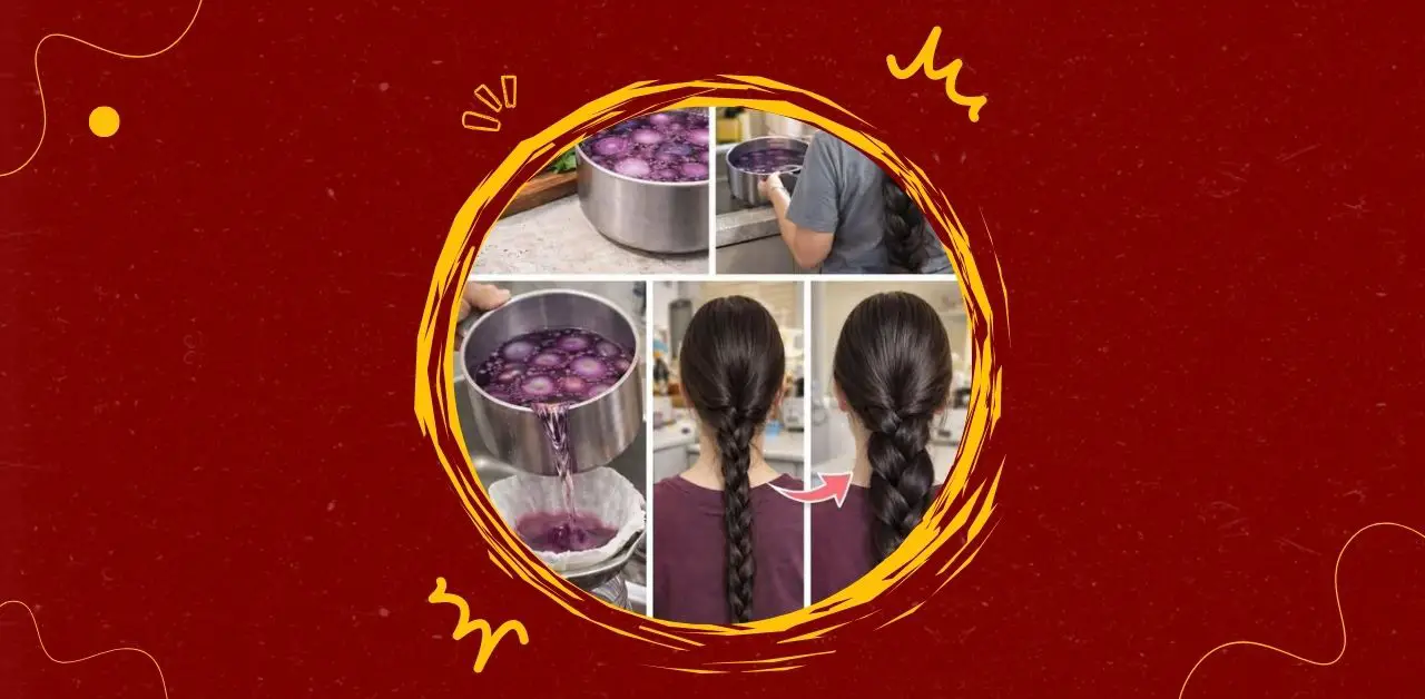 Red Onion Rinse A Natural Secret for Stronger, Shinier Hair