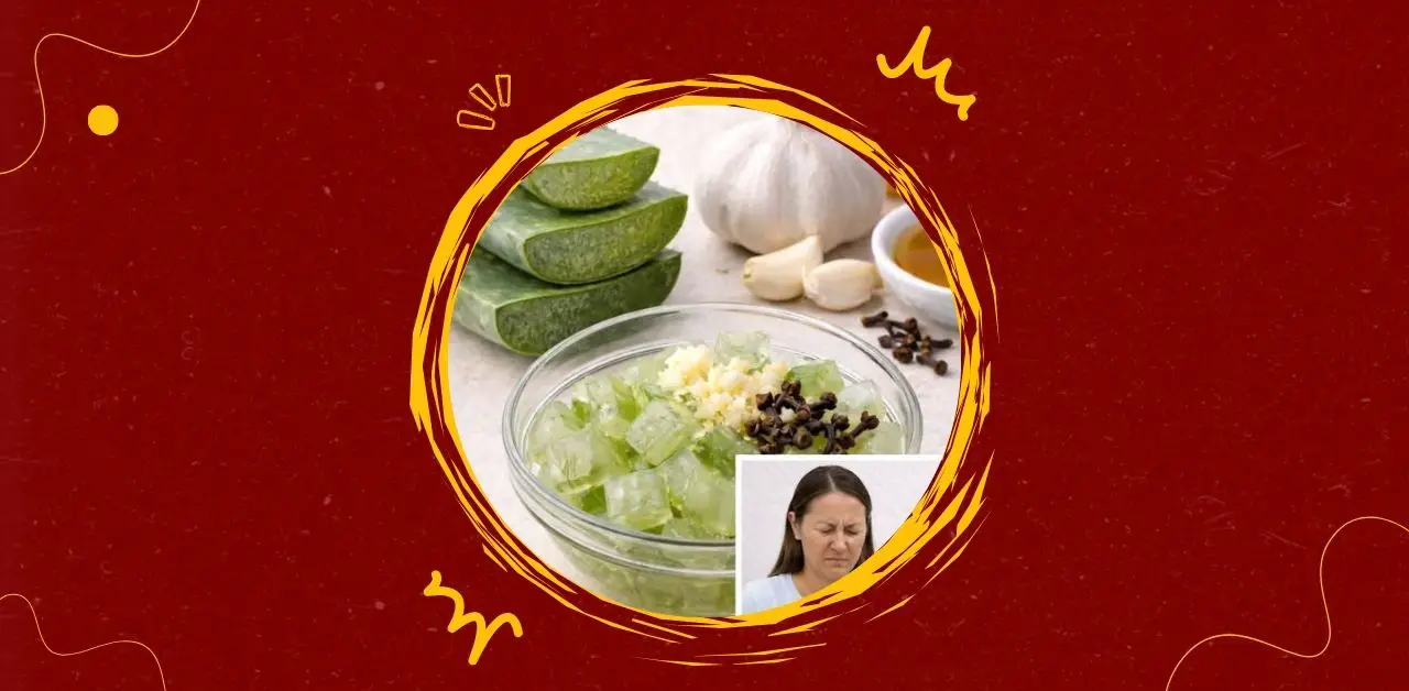 Aloe-Garlic Honey Tonic for Digestive Comfort