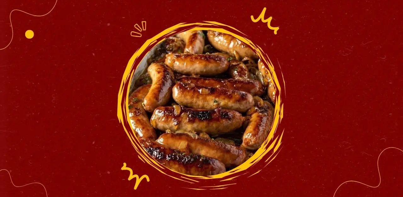 Oven-Baked Sausages with Caramelized Onions Recipe