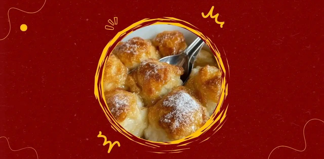 Golden Baked Dumplings in Syrup Recipe