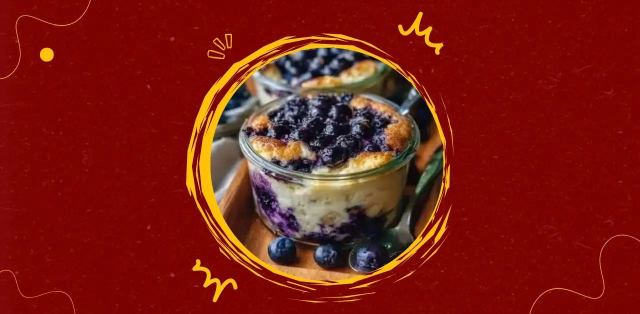 Homemade Blueberry Cobbler in Jars Recipe