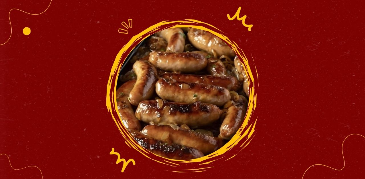 Glazed Sausages with Caramelized Onions Recipe